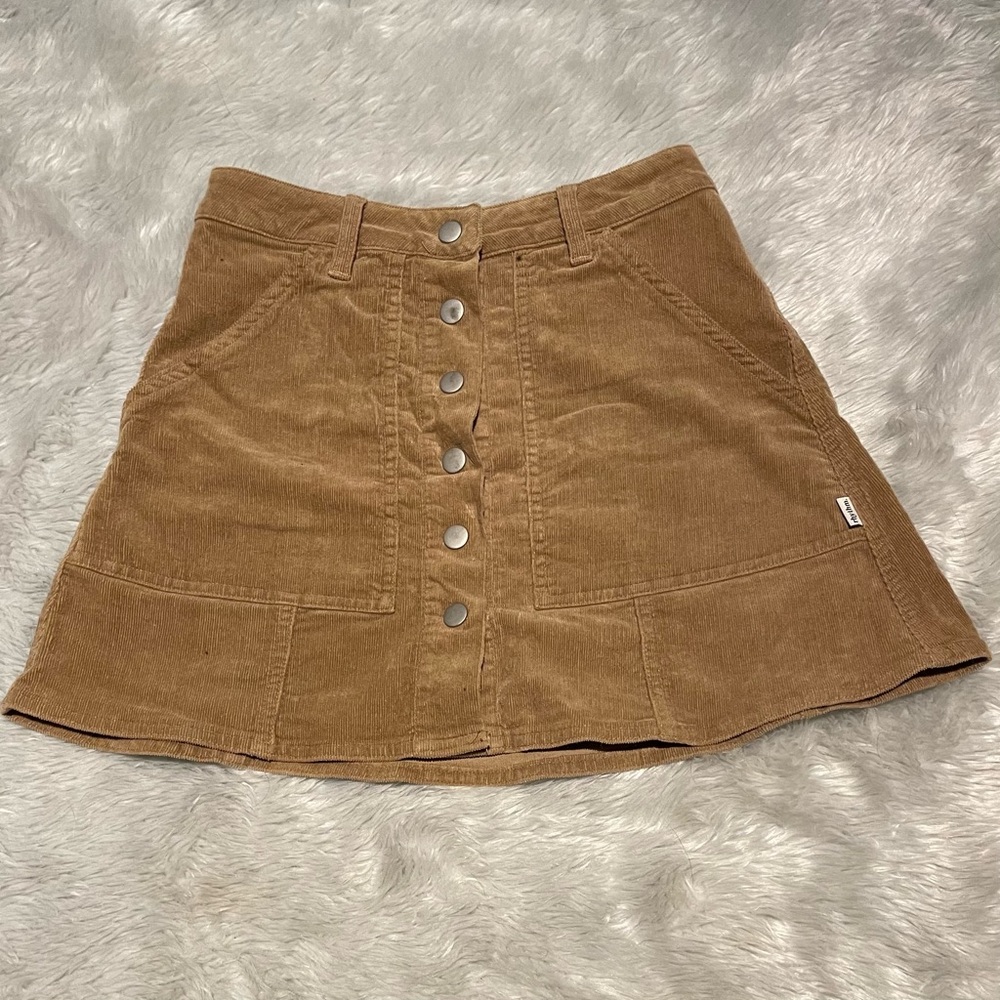 Rhythm button down A-line mini skirt